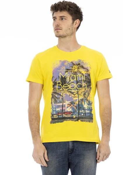 Trussardi Action Yellow Cotton T-Shirt XXL