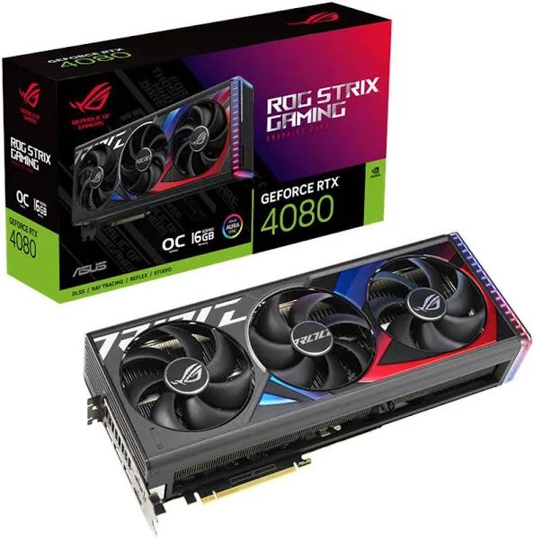 Asus ROG Strix GeForce RTX 4080 16GB GDDR6X OC Edition Graphics Card