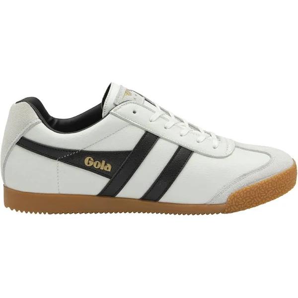 Gola Harrier Leather Mens Trainers Colour: White/Black - Size: 7