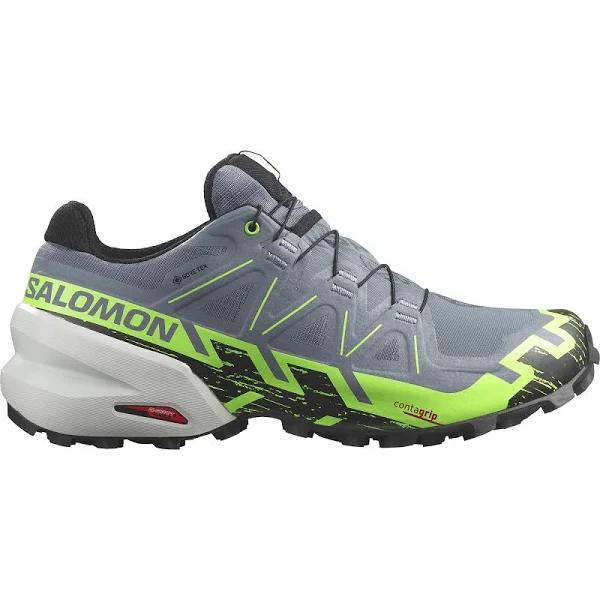 Salomon Speedcross 6 GTX Men's Trail Running Shoes - Flint Stone/Green Gecko/Black - 8 | INTERSPORT