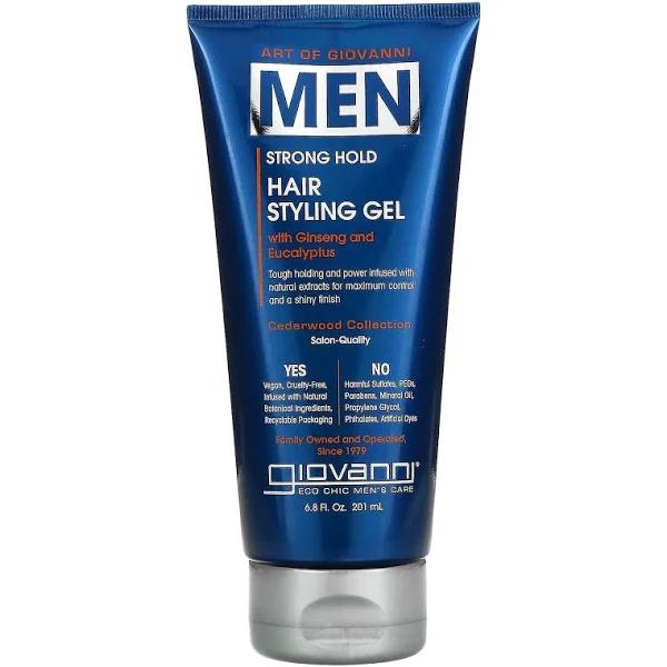 Giovanni Art of Giovanni Men Hair Styling Gel with Ginseng and Eucalyptus 6.8 fl oz (201 ml)