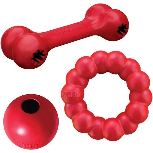 Kong Classic Red Rubber Toy Bundle For Medium to Large Dogs by Budget Pet Products