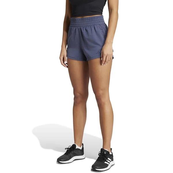 adidas-Pacer Training 3-Stripes Woven High-Rise Shorts-Women-Shadow Navy / Shadow NAVY-XL 3"