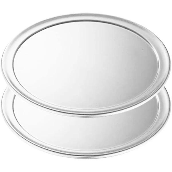 SOGA 2x 11-inch Round Aluminum Steel Pizza Tray Home Oven Baking Plate Pan