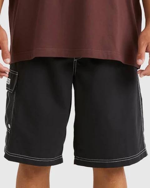 Billabong Men's Throw On Boardshorts - Black- Size S