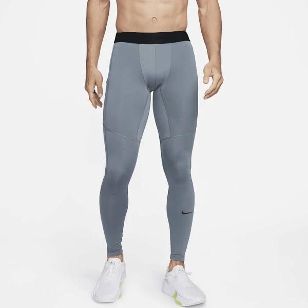 Nike Pro Warm Men's Tights - Grey - 50% Recycled Polyester