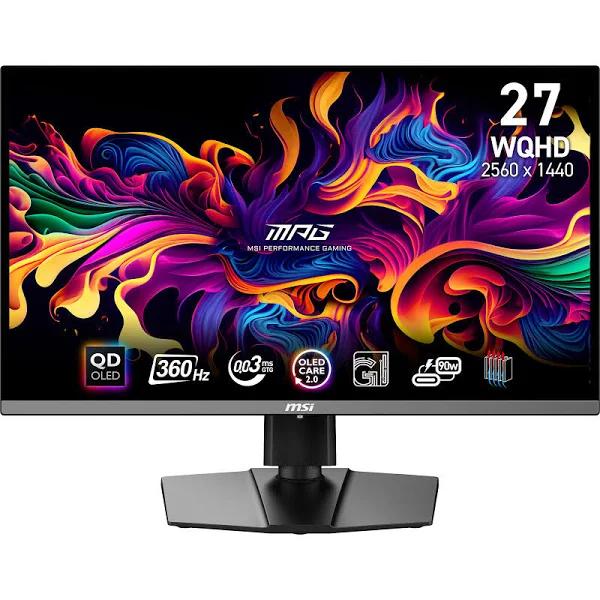 MSI MPG 271QRX QD-OLED 27" WQHD 0.03ms 360Hz Height Adjustable Monitor