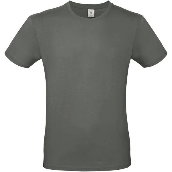 B&C Mens #E150 Tee Millennial Khaki S