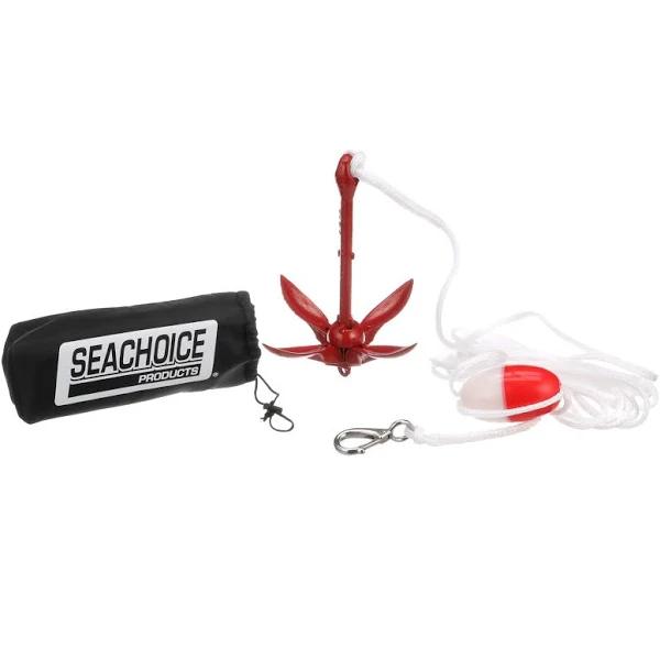 Seachoice Folding Grapnel Anchor Kit, 3.5 lb. Anchor and 25 ft. Anchor Line