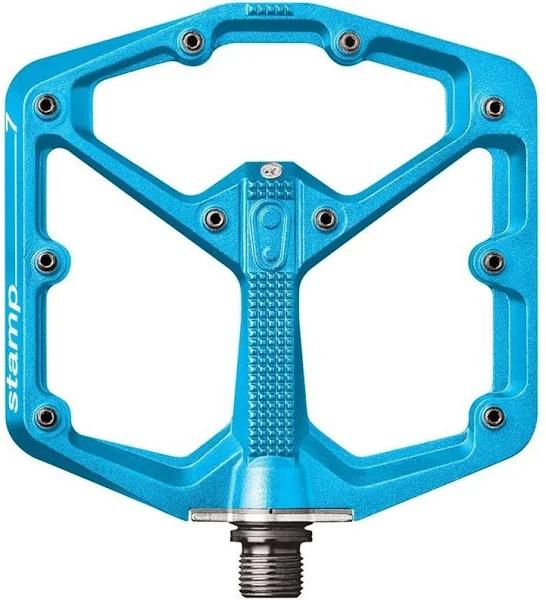 Crank Brothers Stamp 7 Flat Pedals - Blue / Large