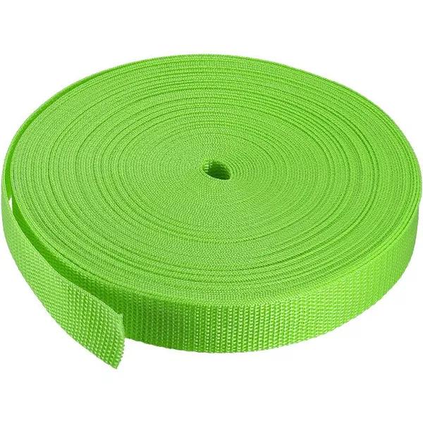 Heavyweight Polypropylene Webbing Strap Strapping Bands For Outdoor | Harfington, Light Green / 1pcs