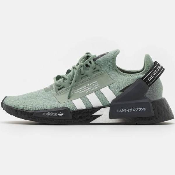 adidas-NMD_R1 V2 Shoes-Men-Silver Green / Cloud White / Core Black-11