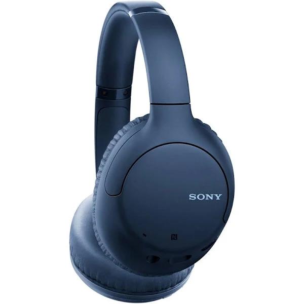 Sony Wh-ch710n - Headphones with Mic - Full Size - Bluetooth - Wireless - NFC - Active Noise Canceling - 3.5 mm Jack - Blue