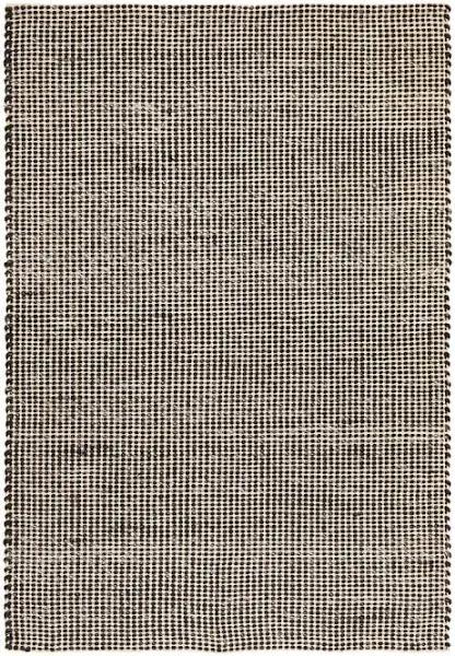 Skandinavian Wool Black Rug, 225X155CM