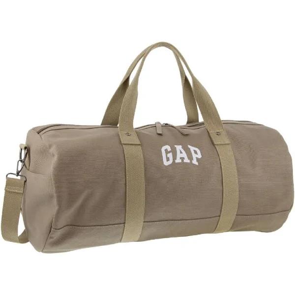 Gap Canvas Overnighter Barrell Bag - Khaki