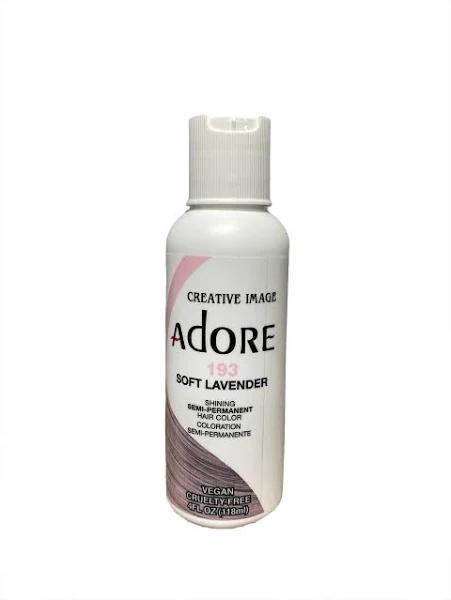 Adore Semi Permanent Hair Colour 193 Soft Lavender