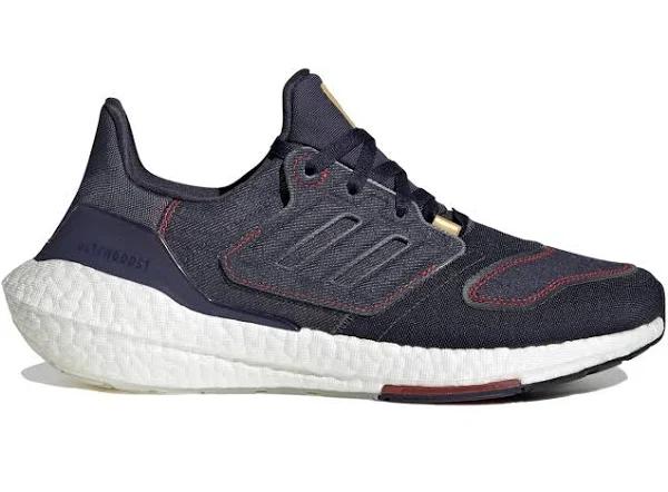 Adidas Ultra Boost 22 Denim Shadow Navy Vivid Red