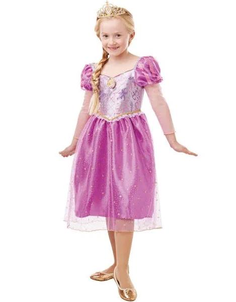 Rapunzel Glitter & Sparkle Costume - 6-8 Years