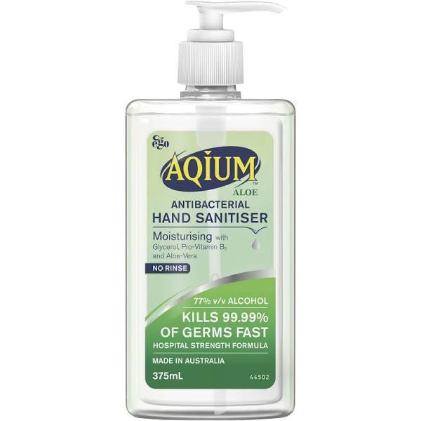 Aqium Hand Sanitiser Aloe 375ml