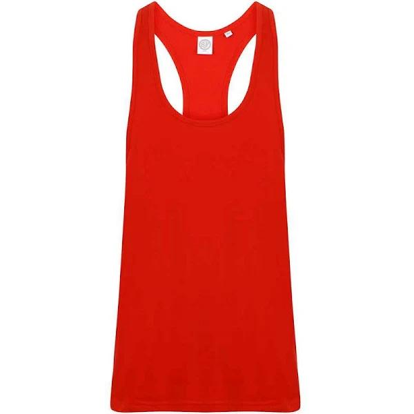 SF Mens Muscle Tank Top Bright Red M