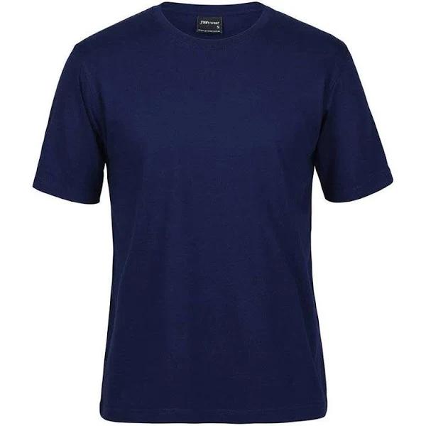 JBs Mens Plain Basic 100% Cotton Tshirt 1HT (Jnr Navy, XXS)