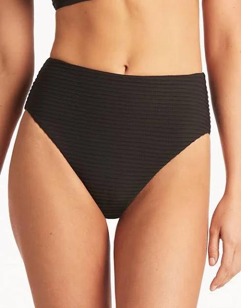 Sea Level Spinnaker Retro High Waist Pants - Black- Swimwear Galore