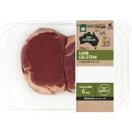 Woolworths Lamb Leg Steak 270g