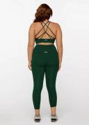 Lorna Jane Womens Longline Sports Bra Dark Green / L