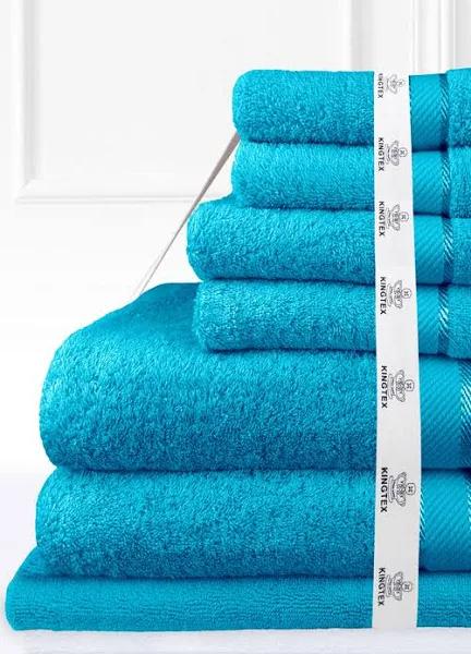 Kingtex 7 Piece Bath Towel Set - Apple - Size One Size - Cotton - EziBuy