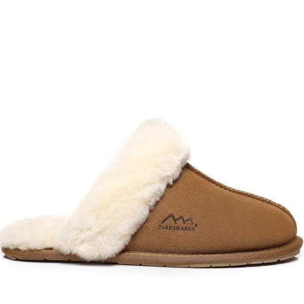 TARRAMARRA UGG Slippers Australia Premium Sheepskin Unisex Rosa Scuff Chestnut / 36