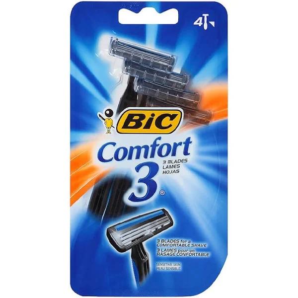 Bic Comfort 3 Men Shaver, 4 CT