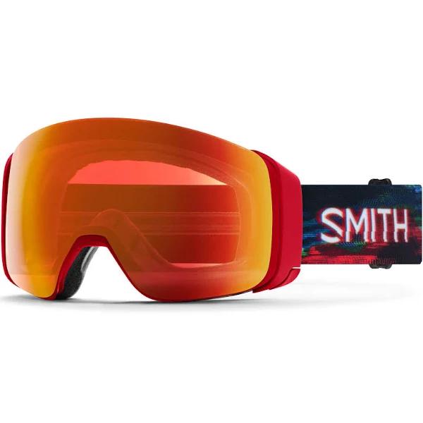 Smith 4D Mag Snow Goggles - Crimson Glitch Hunter / ChromaPop Everyday Red Mirror - 2023