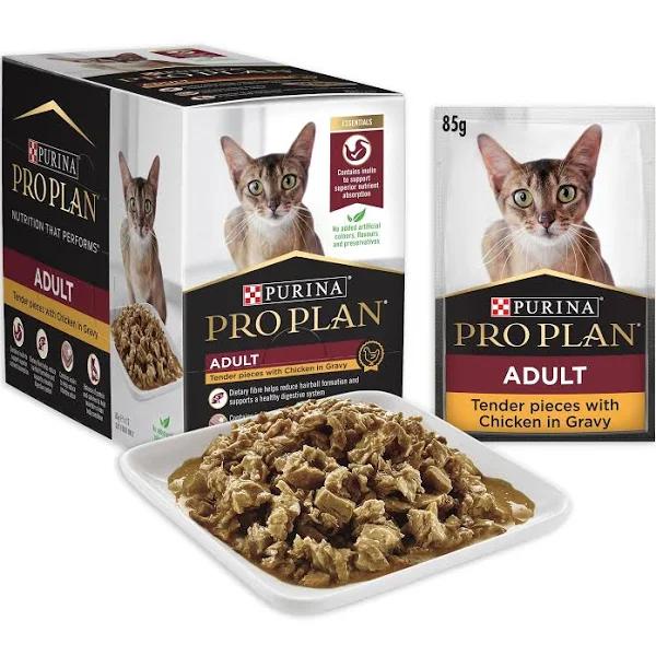 Pro Plan Adult Chicken in Gravy Wet Cat Food 12x85g