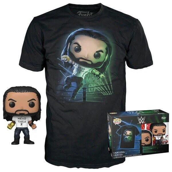 WWE - Roman Reigns Pop Vinyl Figure & T-Shirt Box Set - Wrestling WWE/WWF | Funko