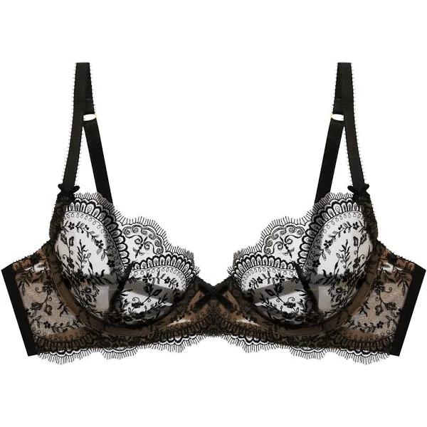 Dita Von Teese Severine Underwire Bra in Black 14 E