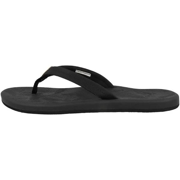 Reef Tides Black Sandals