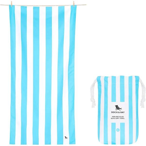 Dock & Bay Beach Towel Cabana Light Collection XL Tulum Blue