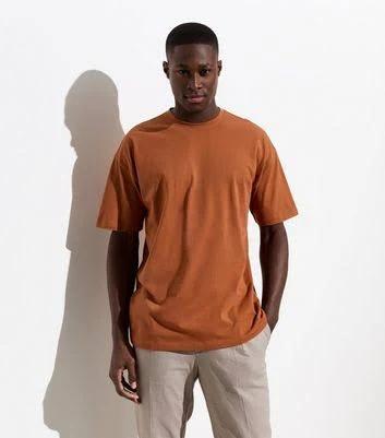 New Look Oversized T-Shirt in rust-Brown