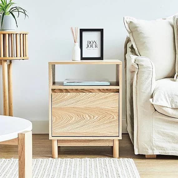 ERMELO Bedside Table Natural by Freedom