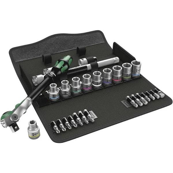 Wera 8100 SC 6 Zyklop Speed Ratchet Metric Set 1/2in Drive