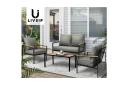 Livsip Outdoor Furniture 4-Piece Setting Bistro Set Dining Chairs Patio Setting