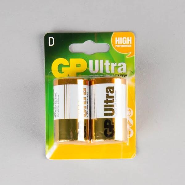 GP Batteries Ultra Alkaline D 2 Pack