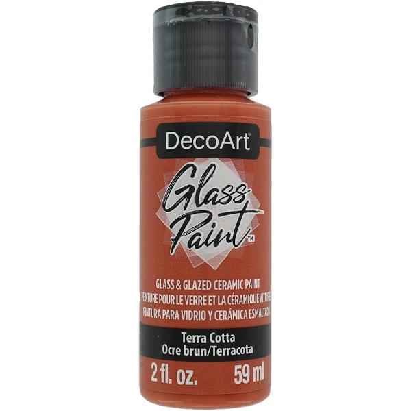 DecoArt Glass Paint 59ml Terracotta