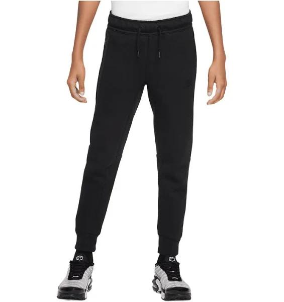 Nike Tech Fleece Joggers Junior's - Black/Black/Black - 7-8Y