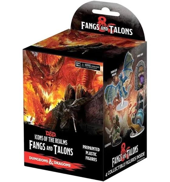 D&D Icons of The Realms Fangs and Talons 8 CT Booster Brick