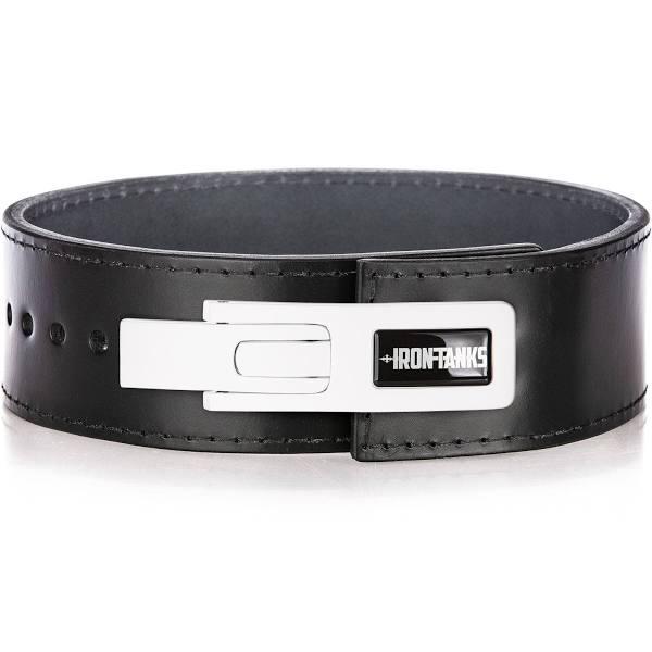 10mm Lever Powerlifting Belt Gym Weightlifting Leather | Iron Tanks, XS