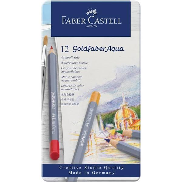 Faber-Castell Aqua Goldfaber Watercolour Pencils (Tin of 24)