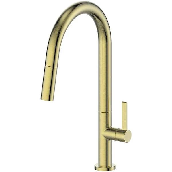 Greens Luxe Pull-Down Sink Mixer - Brushed Brass