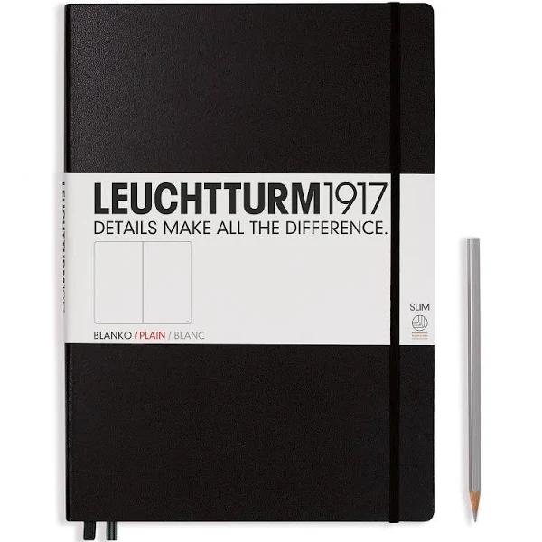 Leuchtturm1917 Notebook Master Slim A4+ Squared - Black