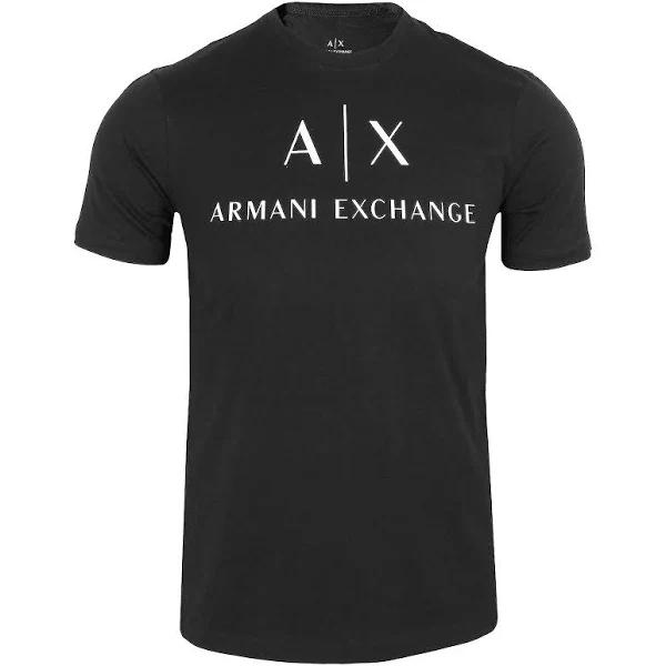 Men's Armani Exchange Logo T-Shirt in Black L